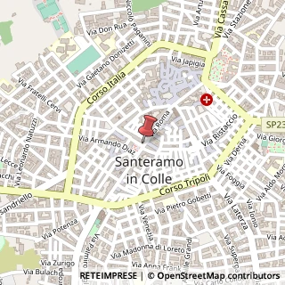 Mappa Piazza Dottor Giuseppe Simone,  1, 70029 Santeramo in Colle, Bari (Puglia)