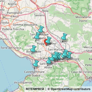 Mappa Via Aldo Moro, 80040 Poggiomarino NA, Italia (7.08643)