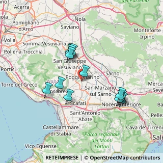 Mappa Via Aldo Moro, 80040 Poggiomarino NA, Italia (7.01667)