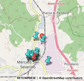 Mappa Via San Rocco, 84085 Mercato San Severino SA, Italia (1.045)