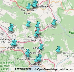 Mappa Via San Rocco, 84085 Mercato San Severino SA, Italia (9.788)