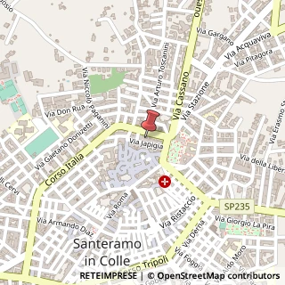 Mappa Via Japigia, 26, 70029 Santeramo in Colle, Bari (Puglia)