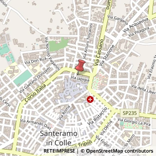 Mappa Via Japigia, 34, 70029 Santeramo in Colle, Bari (Puglia)
