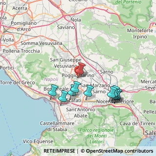 Mappa Via Principe di Piemonte, 80040 Poggiomarino NA, Italia (7.51364)