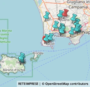 Mappa Via le Croci, 80070 Monte di Procida NA, Italia (9.121)