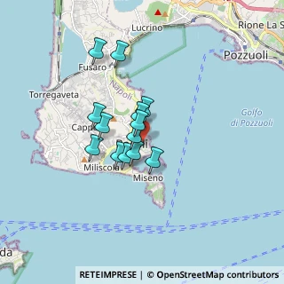 Mappa Via Pagliaro, 80070 Bacoli NA, Italia (1.27538)