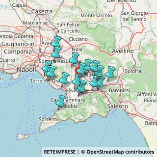 Mappa Via Cavalieri di Vittorio Veneto, 80040 Poggiomarino NA, Italia (10.20278)