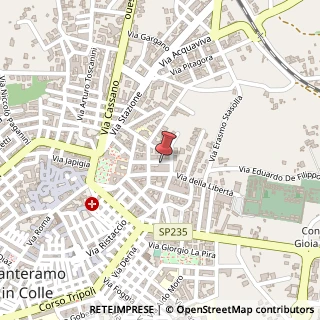 Mappa Via Enrico Fermi, 24, 70029 Santeramo in Colle, Bari (Puglia)