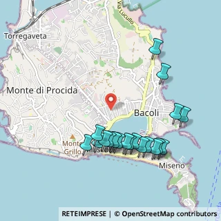 Mappa Via Vincenzo Cuoco, 80070 Bacoli NA, Italia (1.1165)