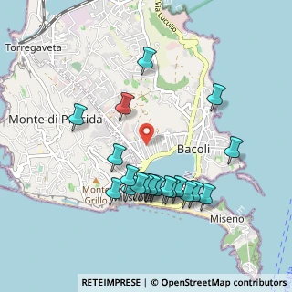 Mappa Via Vincenzo Cuoco, 80070 Bacoli NA, Italia (1.0095)