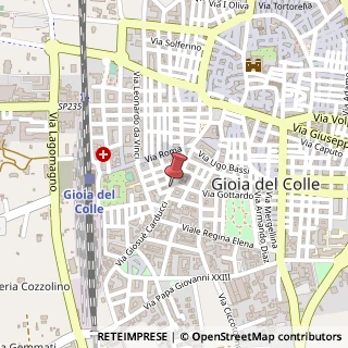 Mappa Via Giosuè Carducci,  56, 70023 Gioia del Colle, Bari (Puglia)