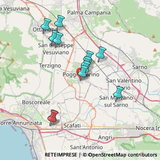 Mappa Via C. A. dalla Chiesa, 80040 Poggiomarino NA, Italia (3.97077)