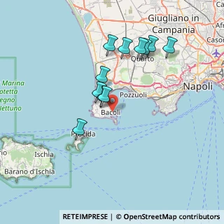 Mappa Via Poggio, 80070 Bacoli NA, Italia (7.22182)