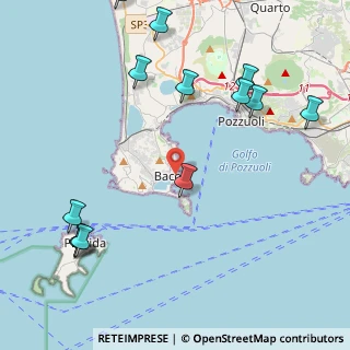 Mappa Via Poggio, 80070 Bacoli NA, Italia (5.81462)