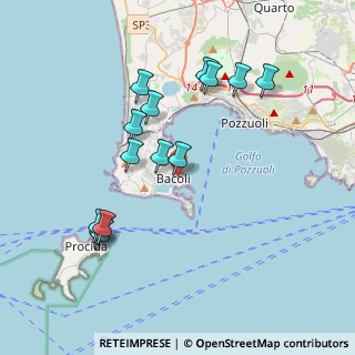 Mappa Via Poggio, 80070 Bacoli NA, Italia (4.08)