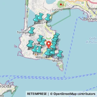 Mappa Via Gabriele D'Annunzio, 80070 Bacoli NA, Italia (1.36722)