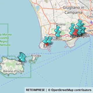 Mappa Via Gabriele D'Annunzio, 80070 Bacoli NA, Italia (10.7185)