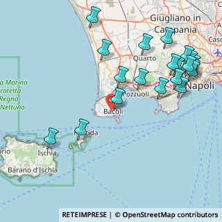 Mappa Via Gabriele D'Annunzio, 80070 Bacoli NA, Italia (10.712)
