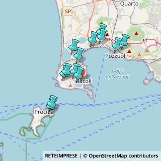 Mappa Via Gabriele D'Annunzio, 80070 Bacoli NA, Italia (3.49385)