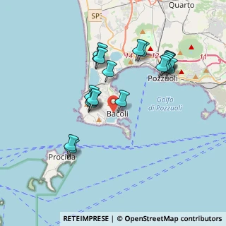 Mappa Via Gabriele D'Annunzio, 80070 Bacoli NA, Italia (3.9005)