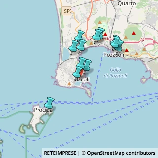 Mappa Via Gabriele D'Annunzio, 80070 Bacoli NA, Italia (3.46)