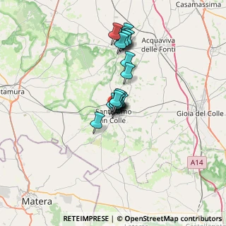 Mappa Via Luigi Einaudi, 70029 Santeramo In Colle BA, Italia (5.162)