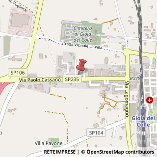 Mappa Via Paolo Cassano, 342, 70023 Gioia del Colle, Bari (Puglia)