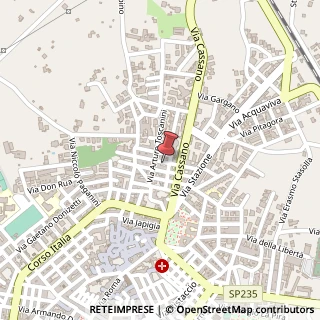 Mappa Via Taranto, 4/6, 70029 Santeramo in Colle, Bari (Puglia)