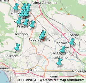 Mappa Via Fratelli Rosselli, 80040 Poggiomarino NA, Italia (5.03375)