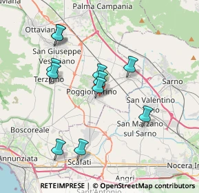 Mappa Via Fratelli Rosselli, 80040 Poggiomarino NA, Italia (3.73727)