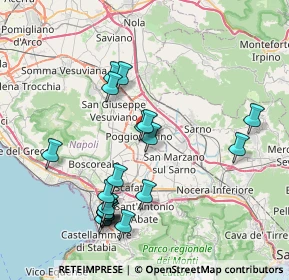 Mappa Via Fratelli Rosselli, 80040 Poggiomarino NA, Italia (8.666)