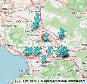 Mappa Via Fratelli Rosselli, 80040 Poggiomarino NA, Italia (7.5955)