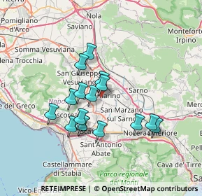Mappa Via Fratelli Rosselli, 80040 Poggiomarino NA, Italia (6.3575)