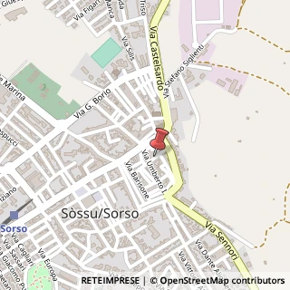Mappa Via Giuseppe Verdi,  12, 07037 Sorso, Sassari (Sardegna)