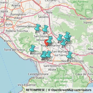 Mappa Via Vecchia Aquini, 80040 Poggiomarino NA, Italia (6.1325)