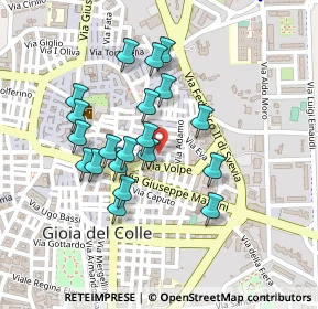 Mappa Via Pozzoronco, 70023 Gioia del Colle BA, Italia (0.212)