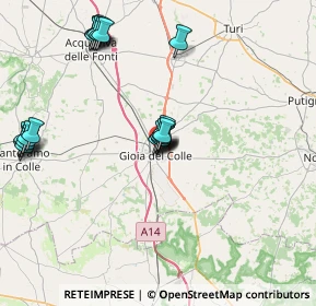 Mappa Via Pozzoronco, 70023 Gioia del Colle BA, Italia (8.755)