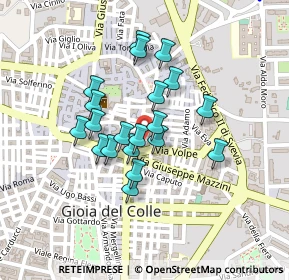 Mappa Vico Curvo, 70023 Gioia del Colle BA, Italia (0.182)