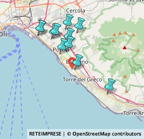 Mappa Vicolo Favorita, 80056 Ercolano NA, Italia (3.74818)