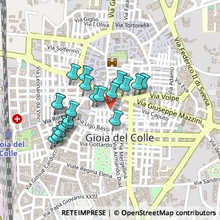 Mappa Via Giovanni Carano Donvito, 70023 Gioia del Colle BA, Italia (0.205)