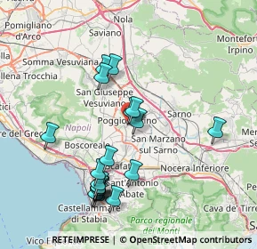 Mappa Piazza de Marinis, 80040 Poggiomarino NA, Italia (8.42)