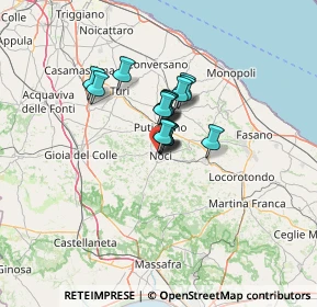 Mappa Via Leonardo da Vinci, 70015 Noci BA, Italia (7.65625)