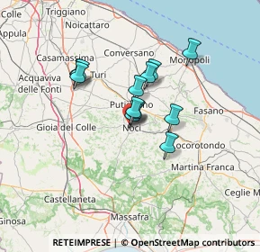 Mappa Via Leonardo da Vinci, 70015 Noci BA, Italia (10.22833)