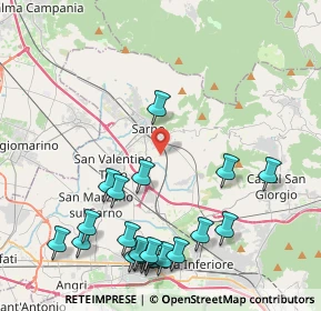 Mappa Via Fraina, 84087 Sarno SA, Italia (5.4405)