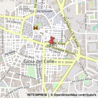 Mappa Via Giuseppe Mazzini, 28, 70023 Gioia del Colle, Bari (Puglia)