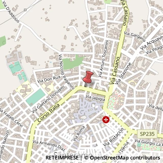 Mappa Corso Italia, 48, 70029 Santeramo in Colle, Bari (Puglia)