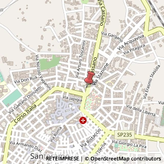 Mappa Via Cassano, 18, 70029 Santeramo in Colle, Bari (Puglia)