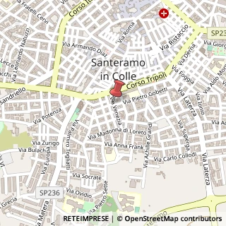 Mappa Via Piero Gobetti, 1, 70029 Santeramo in Colle, Bari (Puglia)