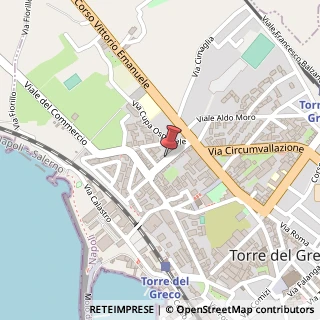 Mappa Via Cesare Battisti, 13 A, 80059 Torre del Greco, Napoli (Campania)