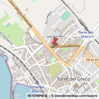 Mappa Via Circonvallazione, 7, 80059 Torre del Greco, Napoli (Campania)